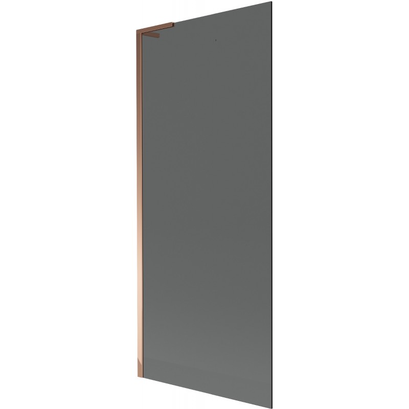 Mexen Next L vonios sienelė 1-duris 80 x 150 cm, grafitas, rožinis auksas - 895-080-000-03-40-60