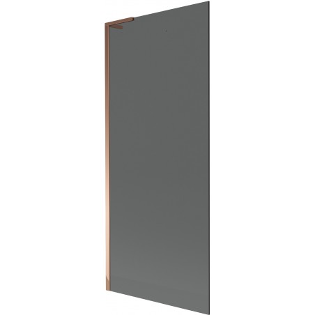 Mexen Next L vonios sienelė 1-duris 80 x 150 cm, grafitas, rožinis auksas - 895-080-000-03-40-60