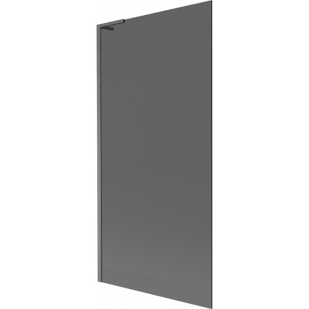 Mexen Next L vonios pertvara su 1 sparnu 90 x 150 cm, grafitas, šlifuotas ginklų pilkas - 895-090-000-03-40-66