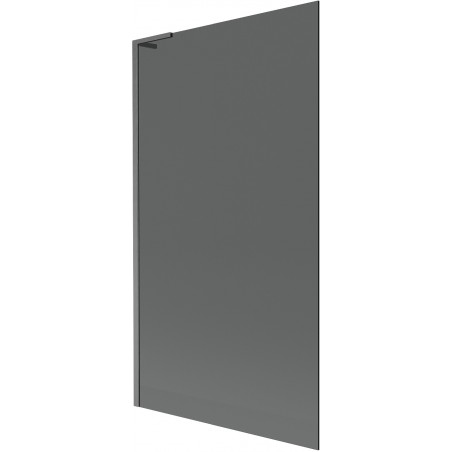 Mexen Next L vonios užuolaida 1 durų 100 x 150 cm, grafitas, gun gray šlifuotas - 895-100-000-03-40-66
