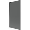 Mexen Next L vonios užuolaida 1-durų 90 x 150 cm, grafitas, juodas - 895-090-000-03-40-70