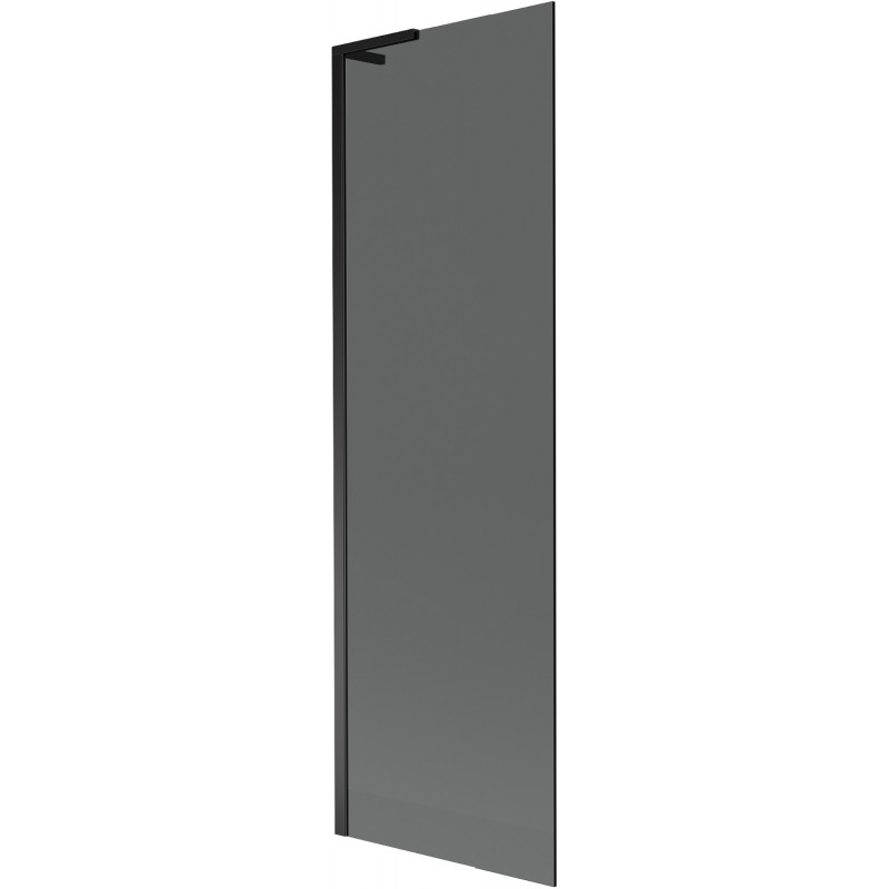 Mexen Next L vonios ekrano pertvara, 1 durys, 60 x 150 cm, grafitas, juoda - 895-060-000-03-40-70