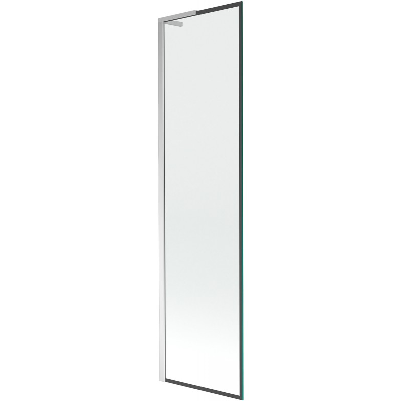 Mexen Next L vonios ekranas, 1 sparno, 50 x 150 cm, juodas raštas, chromas - 895-050-000-03-70-01