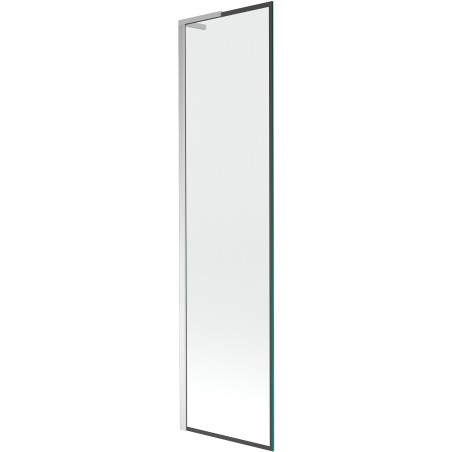 Mexen Next L vonios ekranas, 1 sparno, 50 x 150 cm, juodas raštas, chromas - 895-050-000-03-70-01