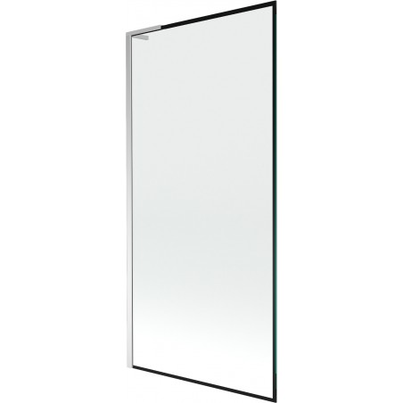 Mexen Next L vonios ekrano 1-durų 90 x 150 cm, juodas raštas, chromas - 895-090-000-03-70-01