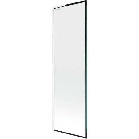 Mexen Next L vonios ekrano 1-sparnas 60 x 150 cm, juoda raštas, balta - 895-060-000-03-70-20