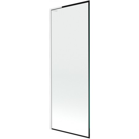 Mexen Next L vonios ekranas 1-duris 70 x 150 cm, juodas raštas, baltas - 895-070-000-03-70-20