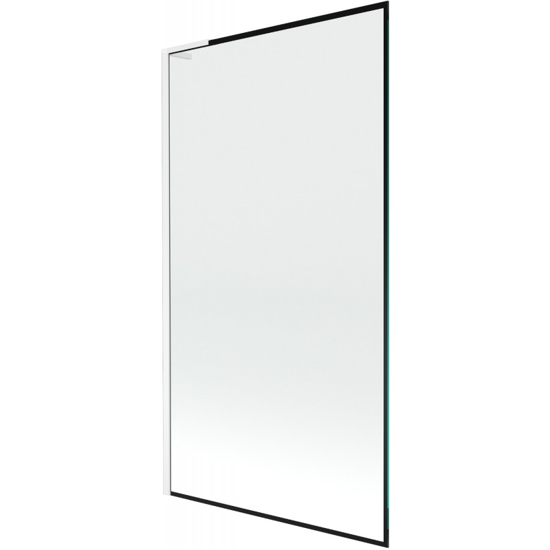 Mexen Next L vonios pertvara 1 sparno 100 x 150 cm, juodas rėmelis, baltas - 895-100-000-03-70-20