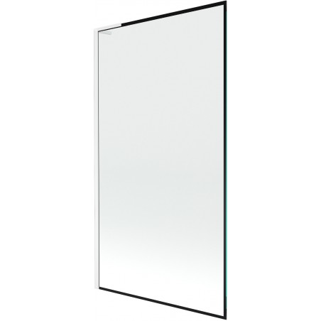 Mexen Next L vonios pertvara 1 sparno 100 x 150 cm, juodas rėmelis, baltas - 895-100-000-03-70-20