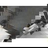 Mexen Next L vonios kambario užuolaidų sienelė 1 sparno 70 x 150 cm, juodas raštas, auksinis - 895-070-000-03-70-50