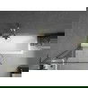 Mexen Next L vonios pertvara 1-durų 80 x 150 cm, juodas raštas, auksinis - 895-080-000-03-70-50