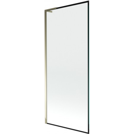 Mexen Next L vonios pertvara 1-durų 80 x 150 cm, juodas raštas, auksinis - 895-080-000-03-70-50