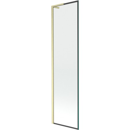 Mexen Next L vonios sienelė su 1 sparnu 50 x 150 cm, juodas raštas, auksinis šlifuotas - 895-050-000-03-70-55