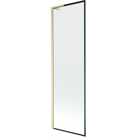 Mexen Next L vonios kambarys vieno lapo 60 x 150 cm, juodas raštas, auksinis matinimas - 895-060-000-03-70-55