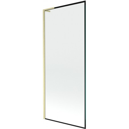 Mexen Next L vonios pertvara 1-durų 80 x 150 cm, juodas raštas, auksinis šlifuotas - 895-080-000-03-70-55