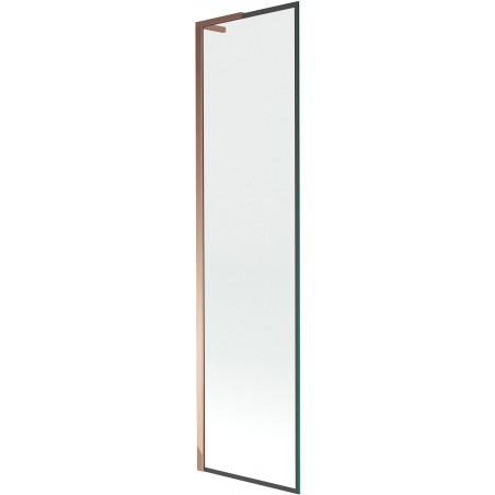 Mexen Next L vonios ekranas 1-durų 50 x 150 cm, juodas raštas, rožinis auksas - 895-050-000-03-70-60