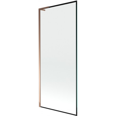 Mexen Next L vonios sienelė 1-durų 80 x 150 cm, juodas raštas, rožinis auksas - 895-080-000-03-70-60