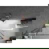 Mexen Next L vonios sienelė, vienos dalies, 90 x 150 cm, juodas rėmas, rožinis auksas - 895-090-000-03-70-60