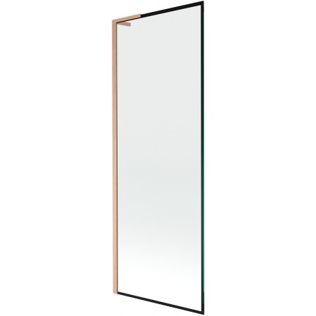 Mexen Next L vonios pertvara, vienų durų, 70 x 150 cm, juodas raštas, šlifuotas varis - 895-070-000-03-70-65