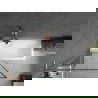 Mexen Next L vonios ekrano viena dalis 90 x 150 cm, juodas raštas, matinė varis - 895-090-000-03-70-65
