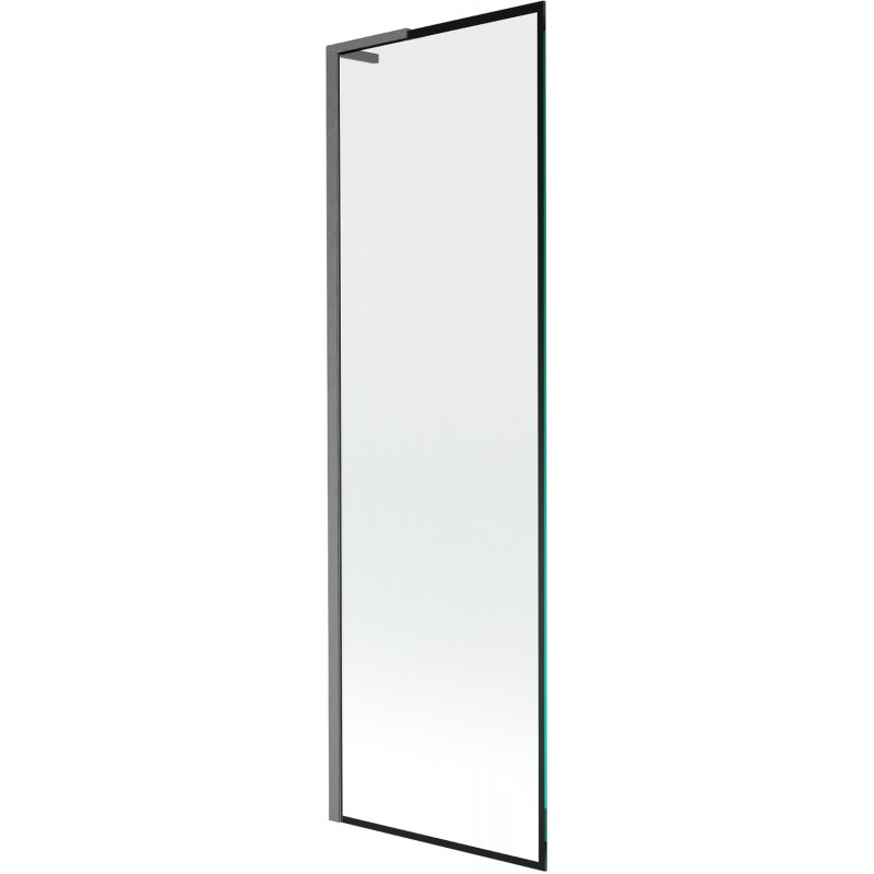 Mexen Next L vienasparnis vonios pertvaras 60 x 150 cm, juodas rėmelis, šlifuotas ginklas pilkas - 895-060-000-03-70-66