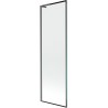 Mexen Next L vienasparnis vonios pertvaras 60 x 150 cm, juodas rėmelis, šlifuotas ginklas pilkas - 895-060-000-03-70-66