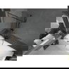 Mexen Next L vonios vonelės ekranas 1-duris 80 x 150 cm, juodas raštas, šlifuota pistoletinė pilka - 895-080-000-03-70-66