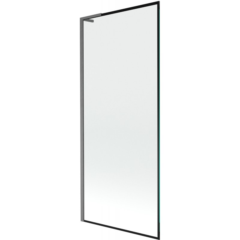 Mexen Next L vonios sienelė su 1 sparnu 80 x 150 cm, juodas rėmelis, gun gray šlifuotas - 895-080-000-03-70-66