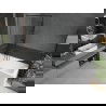 Mexen Next L vonios sienelė 1-durų 90 x 150 cm, juodas raštas, gun grey šlifuotas - 895-090-000-03-70-66