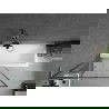Mexen Next L vonios sienelė 1-durų 90 x 150 cm, juodas raštas, gun grey šlifuotas - 895-090-000-03-70-66