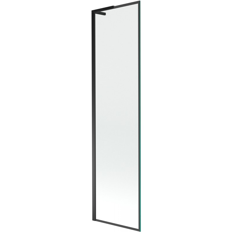 Mexen Next L vonios sienelė 1-durų 50 x 150 cm, juodas rėmas, juodas - 895-050-000-03-70-70