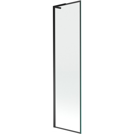 Mexen Next L vonios sienelė 1-durų 50 x 150 cm, juodas rėmas, juodas - 895-050-000-03-70-70