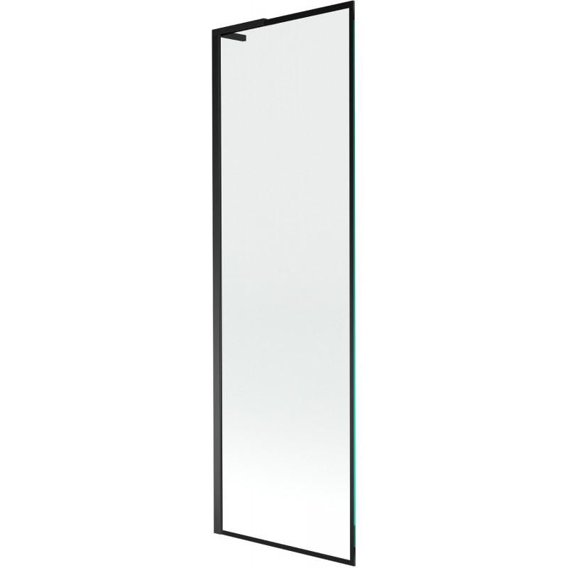 Mexen Next L vonios užuolaida 1-durų 60 x 150 cm, juodas raštas, juoda - 895-060-000-03-70-70