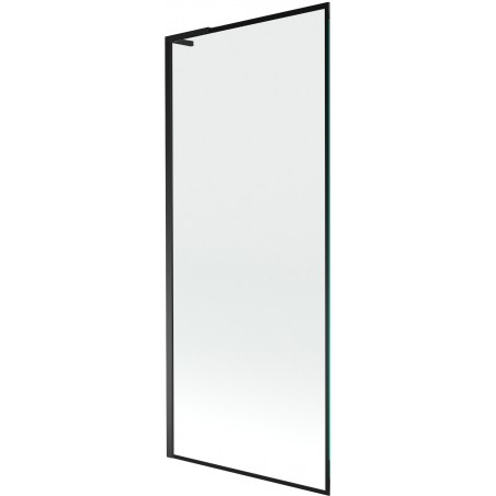 Mexen Next L vonios ekranas 1-duris 80 x 150 cm, juodas rėmas, juoda - 895-080-000-03-70-70