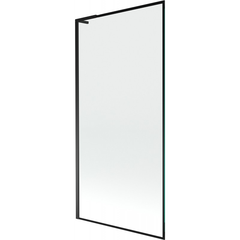 Mexen Next L vonios sienelė 1-durų 90 x 150 cm, juodas rėmas, juoda - 895-090-000-03-70-70