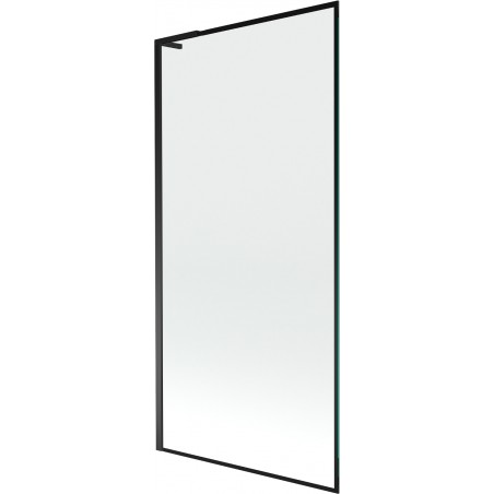 Mexen Next L vonios sienelė 1-durų 90 x 150 cm, juodas rėmas, juoda - 895-090-000-03-70-70