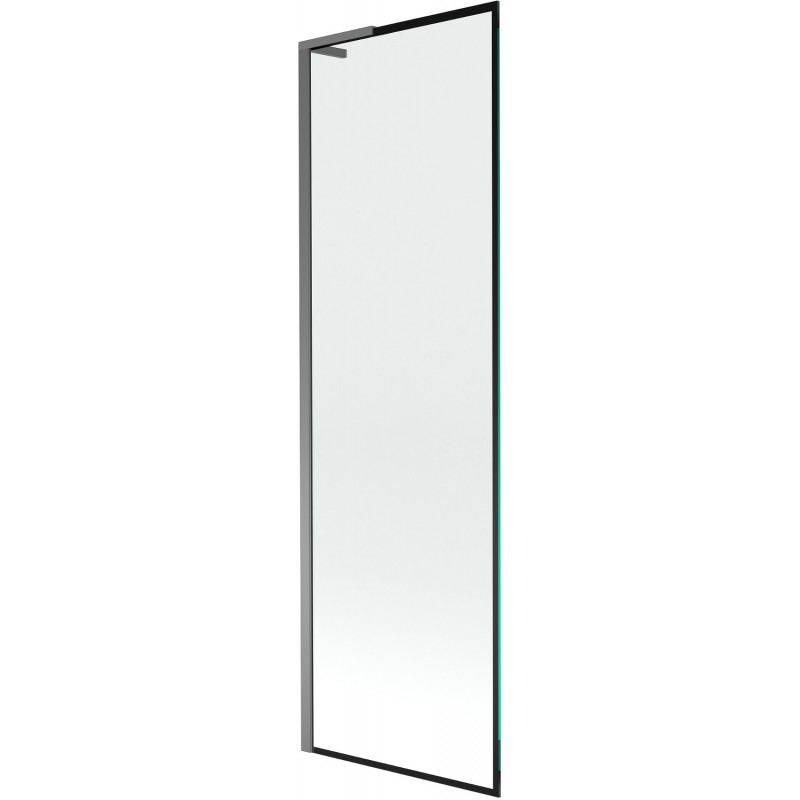 Mexen Next L vonios ekranas vieno skydo, 60 x 150 cm, juodas raštas, ginklų metalas - 895-060-000-03-70-95