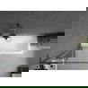 Mexen Next L vonios kambario ekranas 1-juostinis 70 x 150 cm, juodas raštas, ginkluotas metalas - 895-070-000-03-70-95