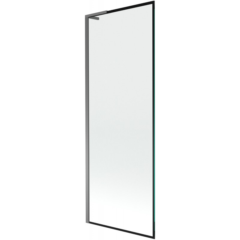 Mexen Next L vonios sienelė 1-duris 70 x 150 cm, juodas rėmas, gun metal - 895-070-000-03-70-95