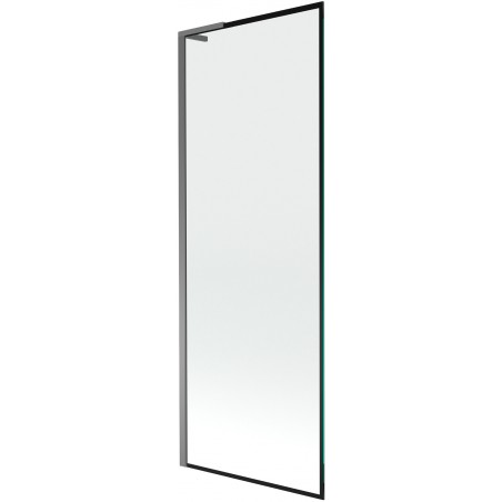 Mexen Next L vonios sienelė 1-duris 70 x 150 cm, juodas rėmas, gun metal - 895-070-000-03-70-95