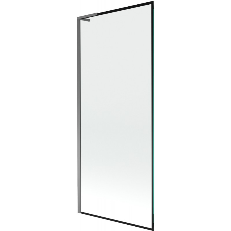 Mexen Next L vonios ekrano 1 durys 80 x 150 cm, juodas raštų dizainas, ginklų metalas - 895-080-000-03-70-95