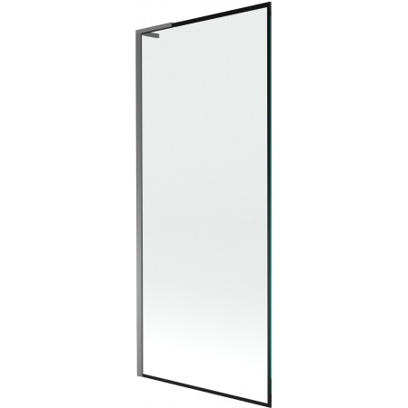 Mexen Next L vonios ekrano 1 durys 80 x 150 cm, juodas raštų dizainas, ginklų metalas - 895-080-000-03-70-95