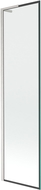 Mexen Next L vonios ekrano 1-duralis 50 x 150 cm, juodas rėmas, šlifuotas nikelis - 895-050-000-03-70-97