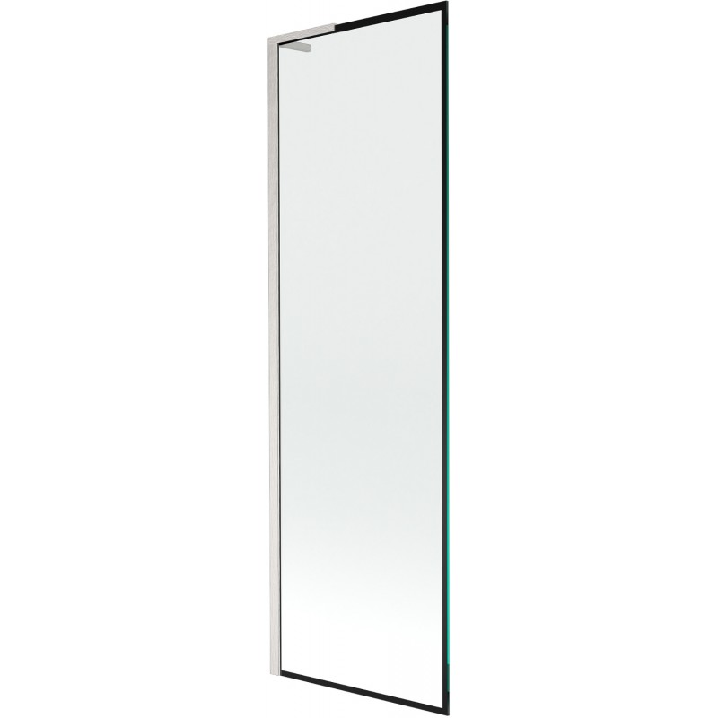 Mexen Next L vienos dalies vonios ekranas 60 x 150 cm, juodas raštas, šlifuotas nikelis - 895-060-000-03-70-97