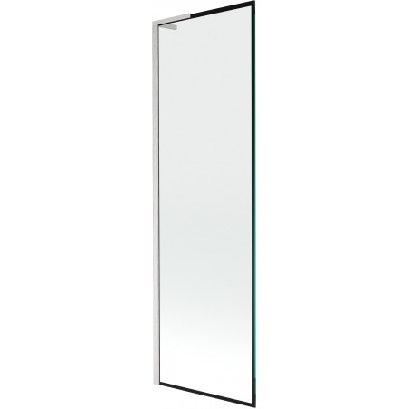Mexen Next L vienos dalies vonios ekranas 60 x 150 cm, juodas raštas, šlifuotas nikelis - 895-060-000-03-70-97