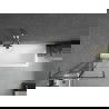 Mexen Next L vonios ekrano siena 1 sparnas 60 x 150 cm, juodas raštas, chromas - 895-060-000-03-77-01