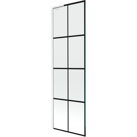 Mexen Next L vonios pertvara su vienu varčia 60 x 150 cm, juodas raštas, balta - 895-060-000-03-77-20