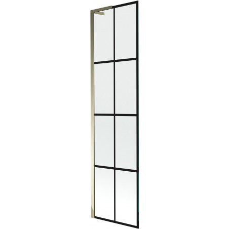 Mexen Next L vonios kambario pertvara, vieno varčios, 50 x 150 cm, juodas raštas, auksinis - 895-050-000-03-77-50