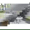 Mexen Mia vonios kambarys laisvai stovinti kairė 160 x 75 cm, balta, auksinė šveista - 52691607500L-55