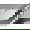 Mexen Mia vonios kambarys laisvai stovinti kairė 160 x 75 cm, balta, auksinė šveista - 52691607500L-55